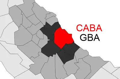 Mapa CABA y GBA